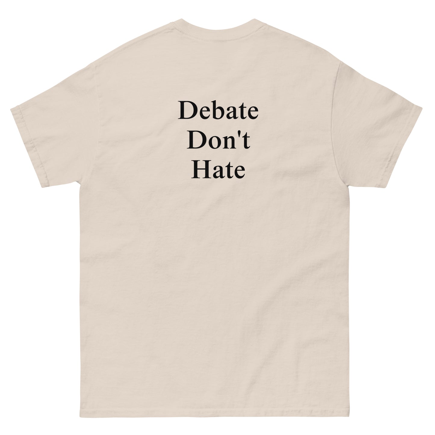 QLE Tee - Debate Don't Hate